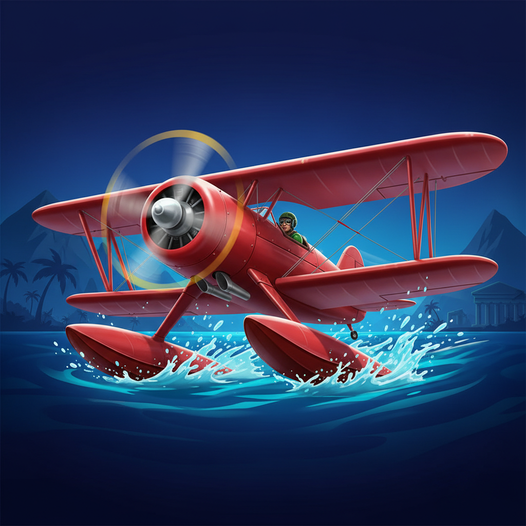 Safe Landing bonus met rode pontoons